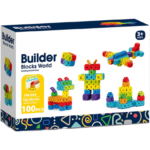 Set de constructie Steam - Micutul matematician (100 piese)