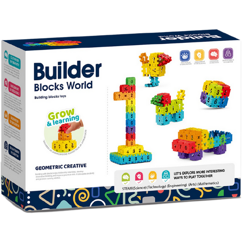 Set de constructie Steam - Micutul matematician (100 piese)